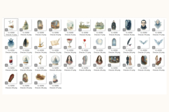 Dracula Gothic Watercolor Clipart Bundle Romantic Vampire Product Image 8