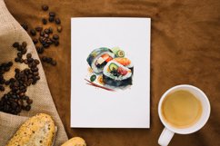 8 Sushi Watercolor Sublimation Bundle Png Product Image 8