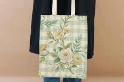 Sage Mist Toile Digital Paper Pack, Vintage Floral Toile Product Image 8