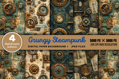 Grungy Steampunk Background JPG Product Image 1