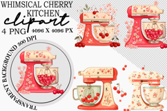 Whimsical Cherry Kitchen Clipart Product Image 1