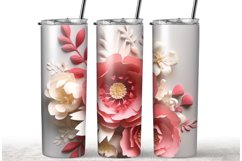 3D Flower Tumble Sublimation Wrap Product Image 1