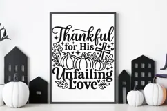 Thankful For His Unfailing Love Svg, Thanksgiving Svg. Product Image 9