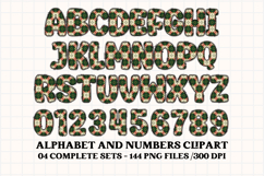 Christmas Alphabet png clipart, christmas letters doodle Product Image 2