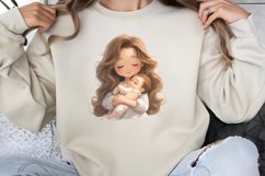 Watercolor Sisterhood Clipart PNG Product Image 1