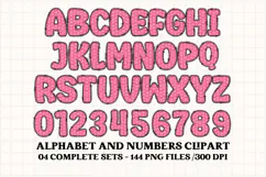 Mother's Day Alphabet clipart, mother’s day letters doodle Product Image 2
