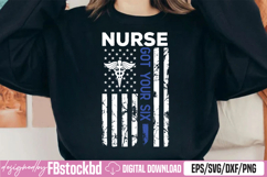 Patriotic Registered Nurse Got Your Six SVG Product Image 1
