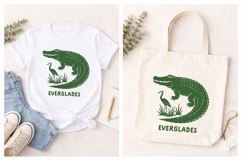 Everglades National Park SVG | Alligator Heron Illustration Product Image 3