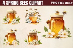 Spring Bees Clipart PNG Product Image 1