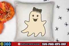 Cute Ghost Clipart, Cute Ghost Clipart Sublimation Product Image 4