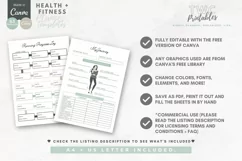 Health & Fitness Planner Canva Templates | 63 Pg | SAGE Product Image 8