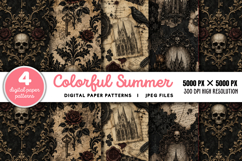 Gothic Background Papers and Clipart PNG Product Image 1
