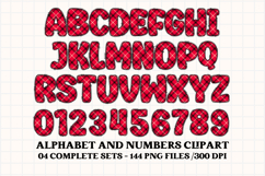 Christmas Alphabet png clipart, christmas letters doodle Product Image 2