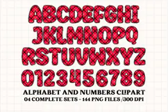 Christmas Alphabet png clipart, christmas letters doodle Product Image 2