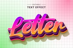Editable Text Effect for Illustrator. Vector Graphic styles Product Image 1