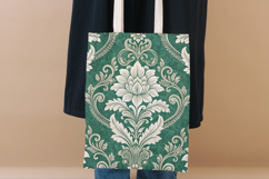 Emerald Toile Digital Paper Pack, Vintage Floral Toile Product Image 8