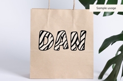 Zebra Print Alphabet SVG, Animal Letters Product Image 8