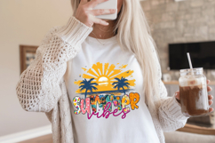 Summer Vibes PNG sublimation |Beach &amp; Summer PNG T-Shirt Product Image 9