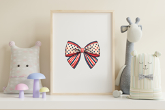 Vintage Retro Coquette Bow Clipart, vintage retro coquette Product Image 7