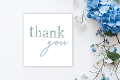 Watercolor Hydrangea alphabet clipart Product Image 8