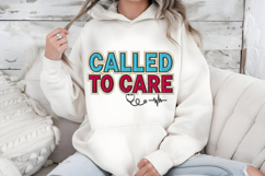 Called To Care PNG, Faux Embroidery Nurse Sublimation Product Image 7