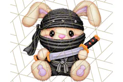 Halloween Bunny Clipart, Cute Bunnies in Costumes PNG Product Image 4