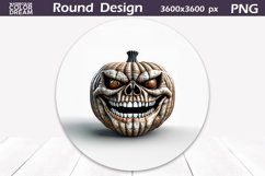 Pumpkin Halloween Design | 3D Pumpkin Faces Design Product Image 1
