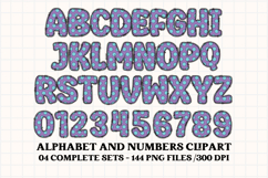 Monsters Alphabet png clipart, cute monster letters doodle Product Image 2