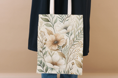 Rustic Cottagecore Seamless Patterns, Neutral Watercolor Product Image 8