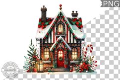Christmas House Sublimation - Clipart PNG Design Product Image 1