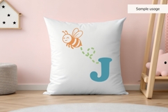 Bee Alphabet Bundle - SVG, PNG, DXF Product Image 6