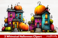 Whimsical Halloween Clipart ,Hand-Drawn Fall Holiday Product Image 1