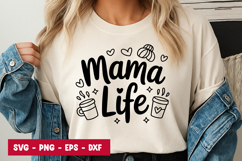 Mama Life Quote Typography SVG PNG Product Image 1