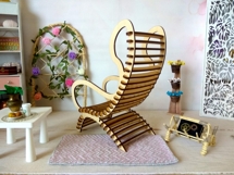 Dollhouse parametric chair digital file, modern 1:6 scale Product Image 8