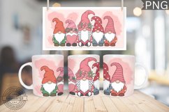 Valentine&#039;s Day Mug Wrap Design-Valentine Gnome Sublimation Product Image 1