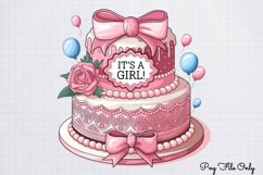 Baby Girl Desserts Clipart PNG Product Image 1