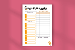 Canva Editable Daily Planner Template, Cute Product Image 5