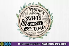 Pumpkins. sweets. & spooky treats SVG, Christmas SVG Product Image 2