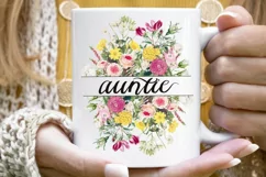 Floral Bouquet | Sublimation Design | Auntie Png Product Image 7