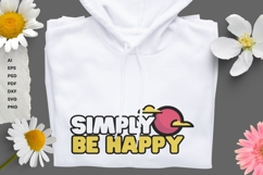 Simply Be Happy - SVG Design Product Image 8