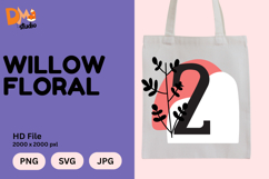Willow Floral Monogram Product Image 1