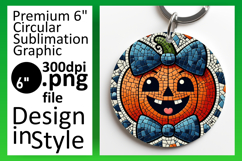 Stylish Round Design Car Coaster PNG , Cute Pumpkin Product Image 1