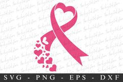 PInk Ribbon PNG | Breast Cancer Awareness Png Product Image 1
