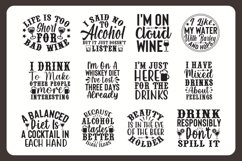 12 Alcohol Quotes SVG | Alcohol Coaster Sayings Bundle Product Image 3