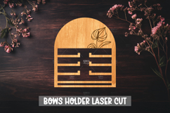 Bow holder laser cut - Wooden Nursery Decor Laser Product Image 1