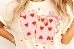 Playing Cards Valentine 6 7 PNG, Preppy 67 Six Seven PNG Product Image 2