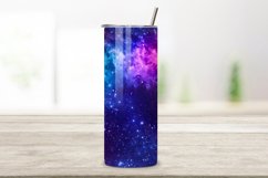 Cosmic Nebula Glitter Ombre Tumbler Wrap, seamless wrap png Product Image 2