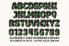 Halloween Alphabet png clipart, halloween letters doodle Product Image 2