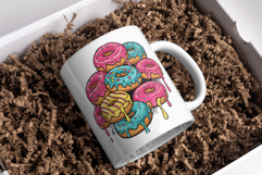 Dripping Glaze Donuts Sublimation Design 300DPI PNG - Sweet Product Image 5