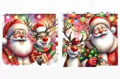 Christmas, Santa, Reindeer, JPG, Junk journal, Product Image 3